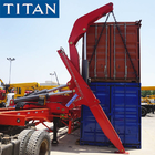 40foot container side loaders mobile crane self-loader trailer-TITAN supplier
