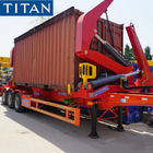 40foot container side loaders mobile crane self-loader trailer-TITAN supplier