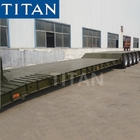 100-150 ton removable detachable gooseneck lowboy semi trailer supplier