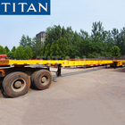 3 axle Extendable Container Sand Off-Road flatbed semi trailers for sale supplier