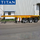 Tri axle 20/40ft container chassis skeletal trailer for sale near me supplier