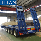 Multi Function 4 Axle 100 Ton Equipment Lowbed semi trailer for sale supplier