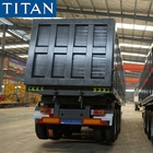 Dump Tipper Tipping Truck Trailer with Hydraulic Cylinder for Zambia supplier