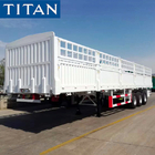40ft Dry Cargo Flatbed Semi Trailer Equipment with Side Walls supplier