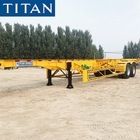 2 Axle 40ft Skeletal Semi Trailer for Container Transportation supplier