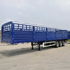 Tri-axle 60 Ton Sugar Cane Stake Cargo Fence Semi Trailer for Sale supplier