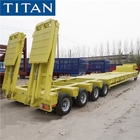 4 Line 8 Axle 120 Ton Heavy Load Low Bed Trailer for Sale supplier