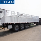 50 Ton Tri Axle Sugar Cane Stake Cargo Fences Semi Trailer supplier