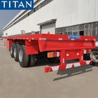 FUWA Tri Axle 60 tons Platform Container Flatbed Semi Trailer supplier