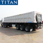 Used Heavy Duty 3 Axles Side Tipper Truck Dump Trailer Prices supplier