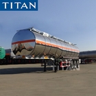 3 Axle Stainless Steel 41000 Liters Capacity Fuel Tank Trailer supplier