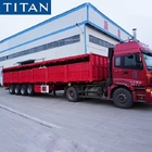 40 Tons 4 Axle General Cargo High-Sided Drop Side Semi Trailers supplier
