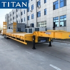 Used Low Loader Trailer Construction Machine Transport Trailer supplier
