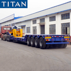 Hydraulic Multi Axle 150T RGN Mining Lowboy Trailer with Dolly supplier