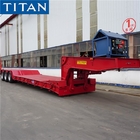 China 3 axles 80 ton Removable Gooseneck Lowboy Trailer for Sale supplier