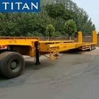 Used and New 4 Axle 100 Ton Extendable Lowbed Trailer for Sale supplier