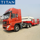 80 Tons Hydraulic Lowbed Transport Drop Deck Trailer for Sale supplier