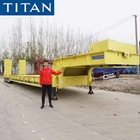 4 Line 8 Axle Low Loader 120 Ton Low Bed Semi Trailer for Namibia supplier
