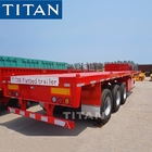 3 Axle 40 Foot Shipping Container Flatbed Trailer for Sale supplier