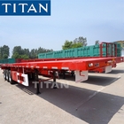 3 Axle 40 Foot Shipping Container Flatbed Trailer for Sale supplier