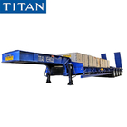 100T Lowbed Transport 4 Axle Low Loader Trailer for Sale in Zambia supplier