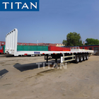 4 Axle Flat Deck 40 Foot Flatbed Trailer Manufacturers supplier