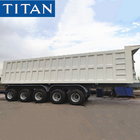 5 Axle 45cbm Semi End Dump Truck Trailers for Sale in Zimbabwe supplier