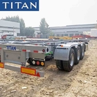 Cargo Container Trailer , 40ft Container Chassis Trailer for Sale supplier