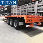 Tri axle trailer | 40 ft container truck and flatbed trailer for sale in Algeria supplier