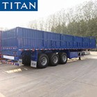 Used and new 3 axle removable side wall cargo semi trailer for sale in Mali supplier