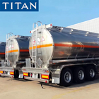 3 Axle 36000L Aluminum tanker trailer Tri Axle fuel tankers for sale supplier