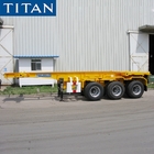 Tri Axle Skeleton Container Chassis 20ft Shipping Container Trailer supplier