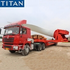 Wind Turbine Tower Transport with Balde Rotor Adapter Windmill Blade Trailer supplier