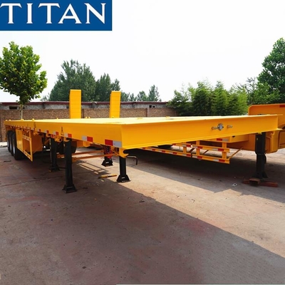 Multi Types of Extendable Flatbed Trailer Telescopic Trailer for Sale supplier