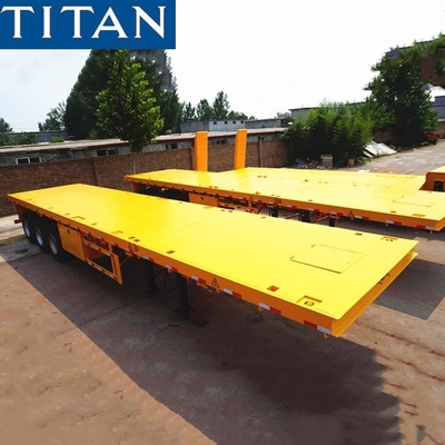 Multi Types of Extendable Flatbed Trailer Telescopic Trailer for Sale supplier