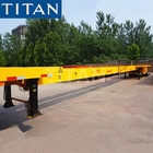 Multi Types of Extendable Flatbed Trailer Telescopic Trailer for Sale supplier