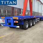 3 Axle Extendable Flatbed Trailer 24M Telescopic Trailers for Sale supplier