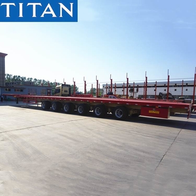 62m Telescopic Trailer Extendable Semi Trailer for Windmill Blade Transportation supplier