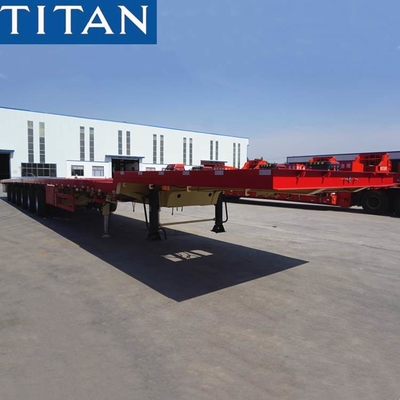 62m Telescopic Trailer Extendable Semi Trailer for Windmill Blade Transportation supplier