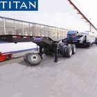 Detachable Gooseneck Trailer with 2 Axle Dolly Front Loading Lowboy Trailer supplier