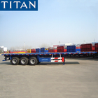 Tri axle trailer 40 ft shipping container flatbed semi trailer for sale in Zimbabwe Harare supplier
