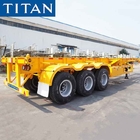 Tri Axle Chassis 40ft Container Chassis Trailers for Sale in Nigeria supplier