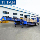 4 Axle 100Ton Excavator Lowbed Semi Trailer for Sale Manufacturers supplier