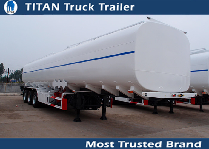 Custom volume gasoline diesel petroleum tank trailers , water transport trailer supplier