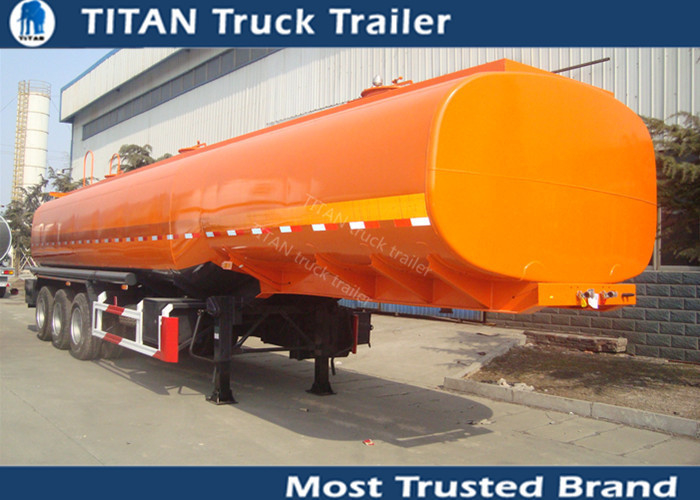 Tri axle tanker trailer for fuel oil , acid , water , diesel Jet A1 transportation supplier