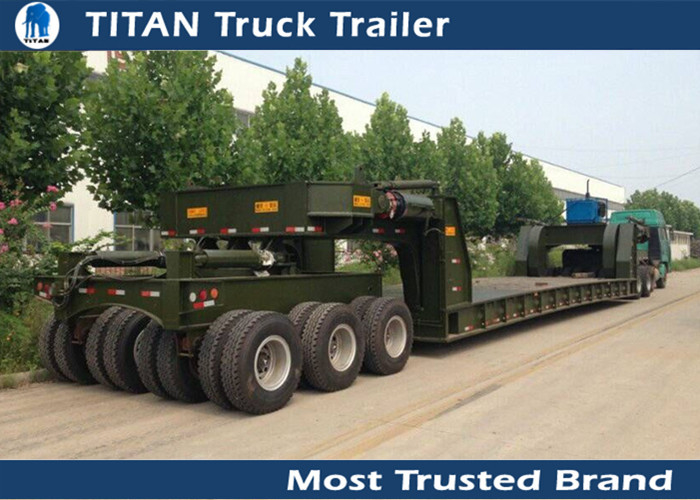 Special Transportation 150 ton lowboy Heavy Haul Trailers with 4 lines 8 axles supplier