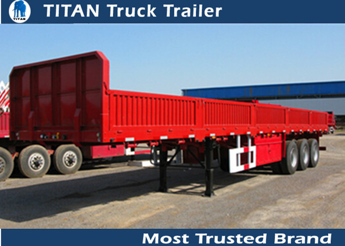 3*15 Tons 2 axles , 3 axles 40 foot flatbed semi trailer for cement bags , container supplier