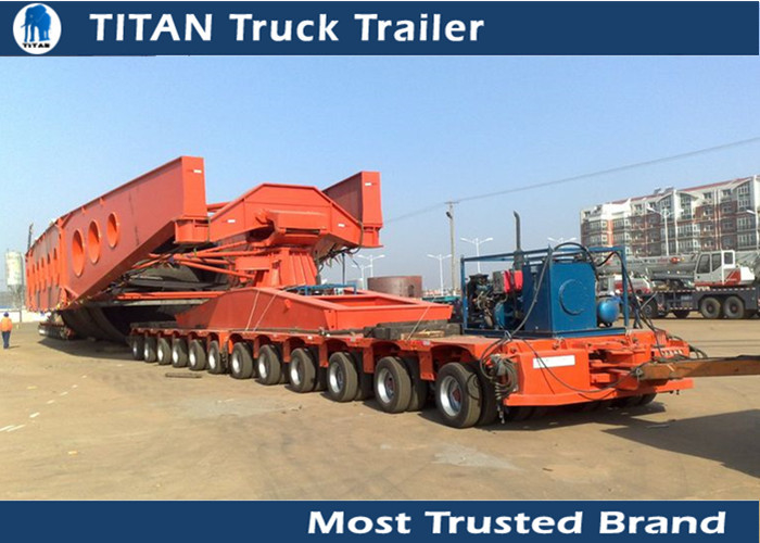 Customized Dimension Heavy Transportation Multi Axle Trailer 100 - 200 ton supplier
