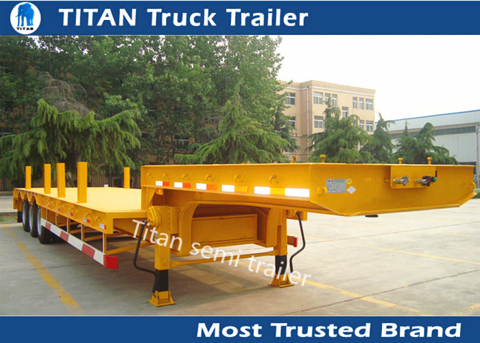Heavy duty goose neck Low Bed Trailer with pins for transport logs or steel hoses supplier