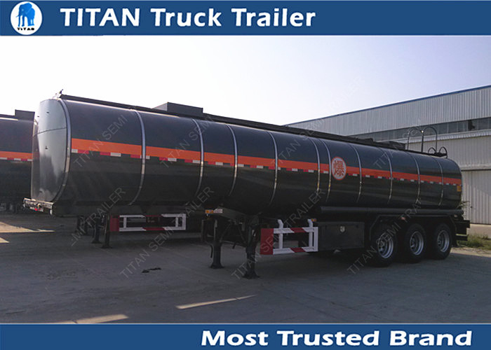 Bitumen asphalt crude oil Tanker Trailer with thermal insulation and heating system supplier